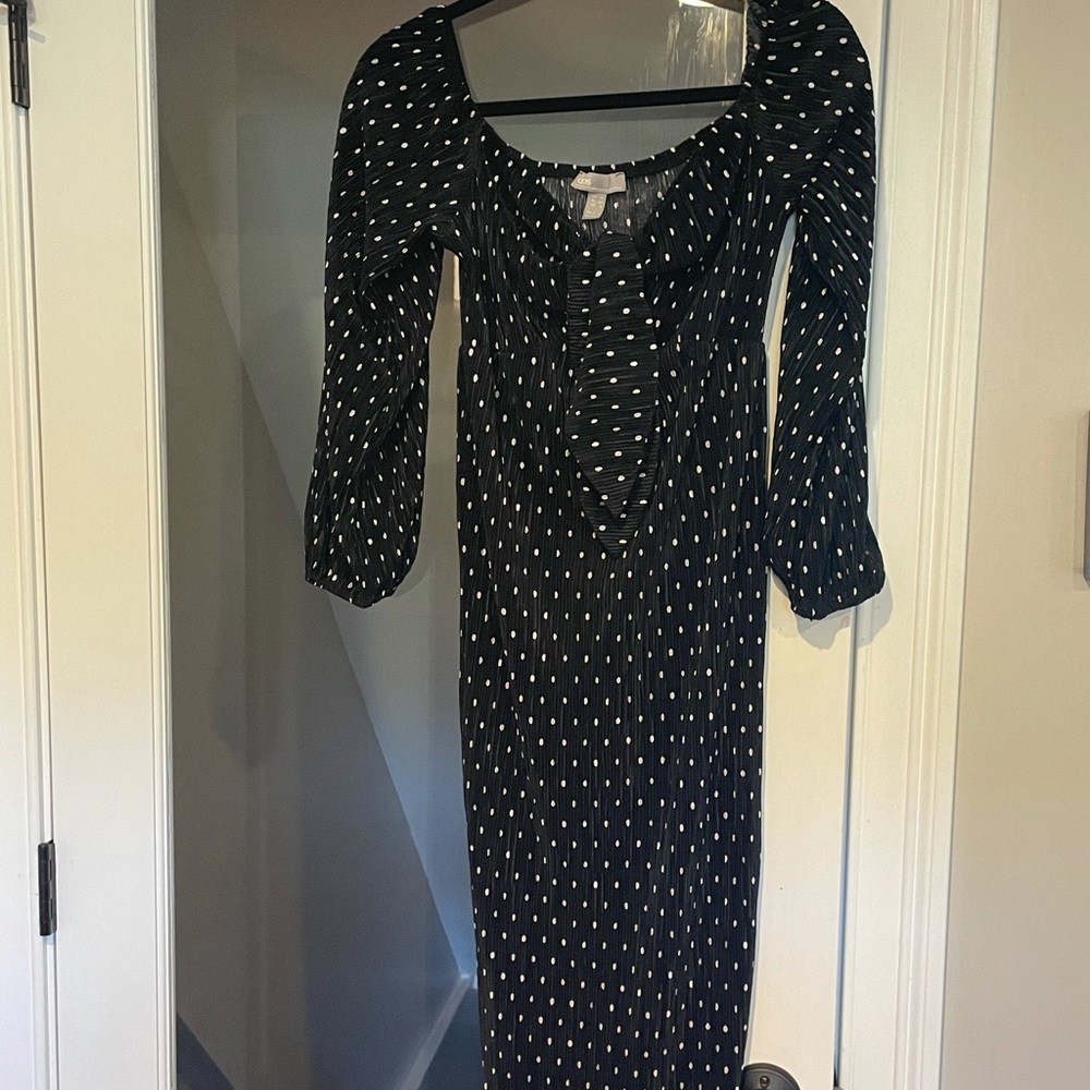 ASOS polkadot midi dress
